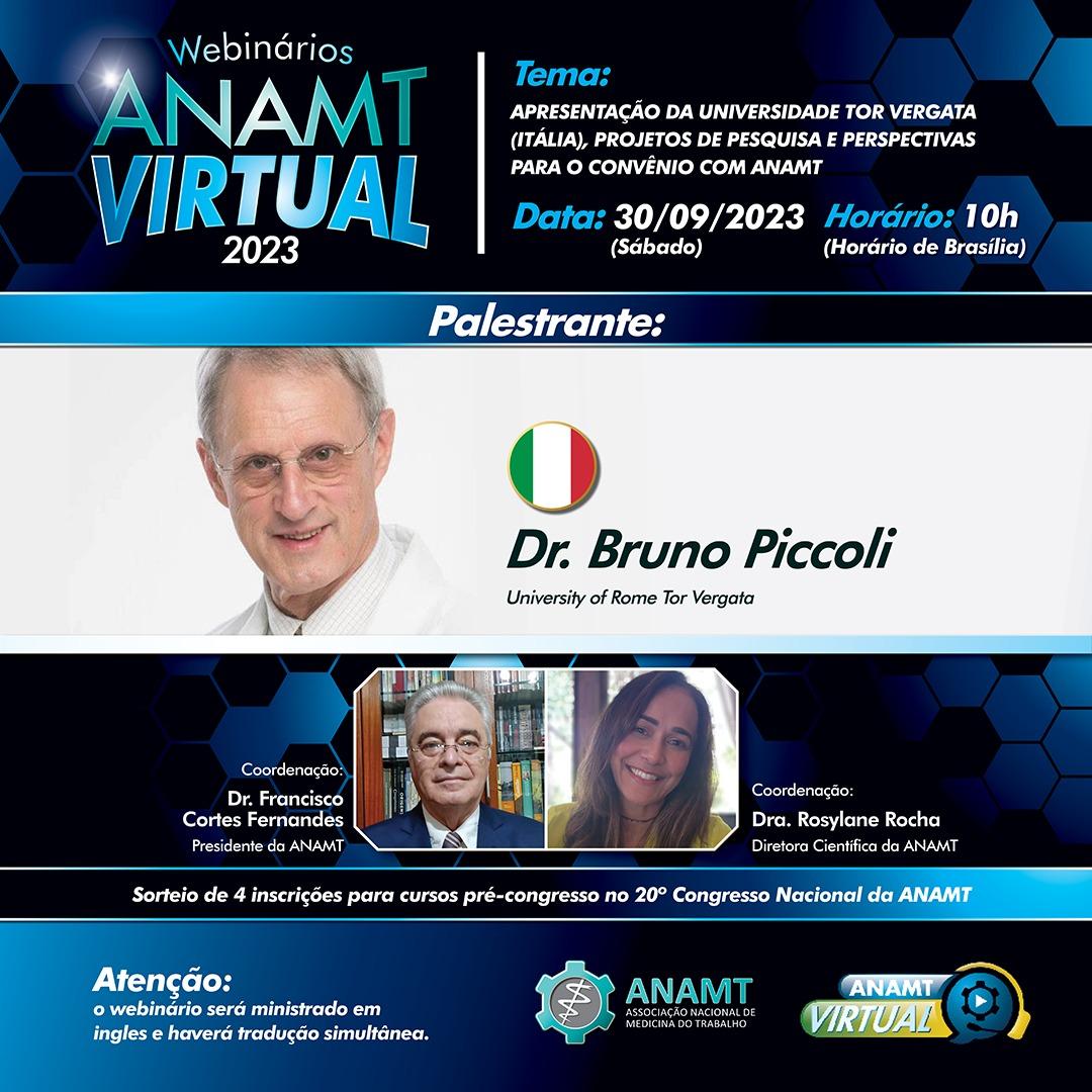 Projetos de Pesquisa e Perspectivas para o Convênio da Universidade Tor Vergata com ANAMT